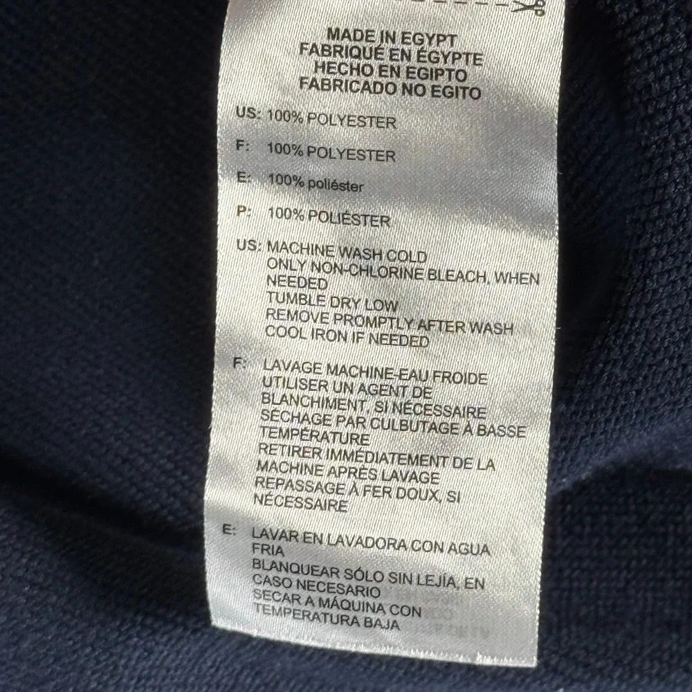 Adidas Golf Quarter Zip Sweater Mens Small Blue‎ Fleece Performance Athleisure